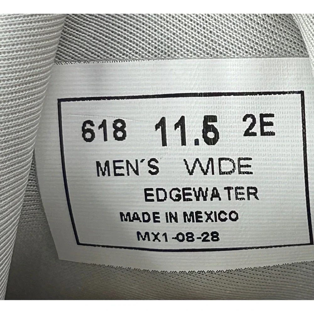 Orthofeet Edgewater 618 Men Sz Wide 11.5 2E Gray Mesh Walking‎ Shoes Sneakers